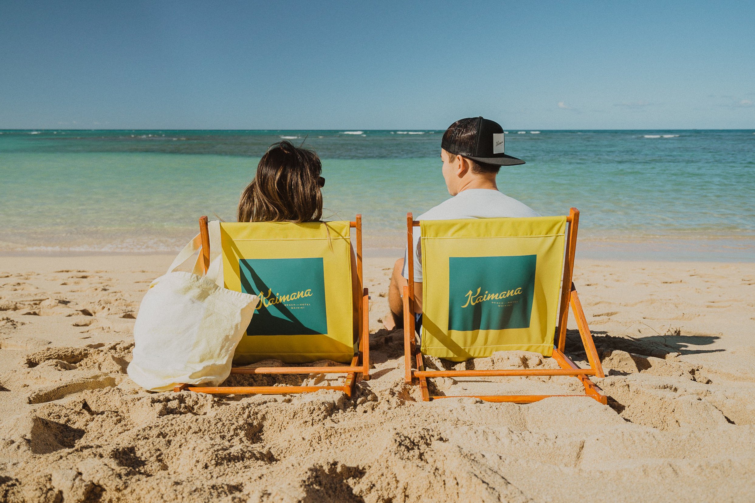 beach lounging